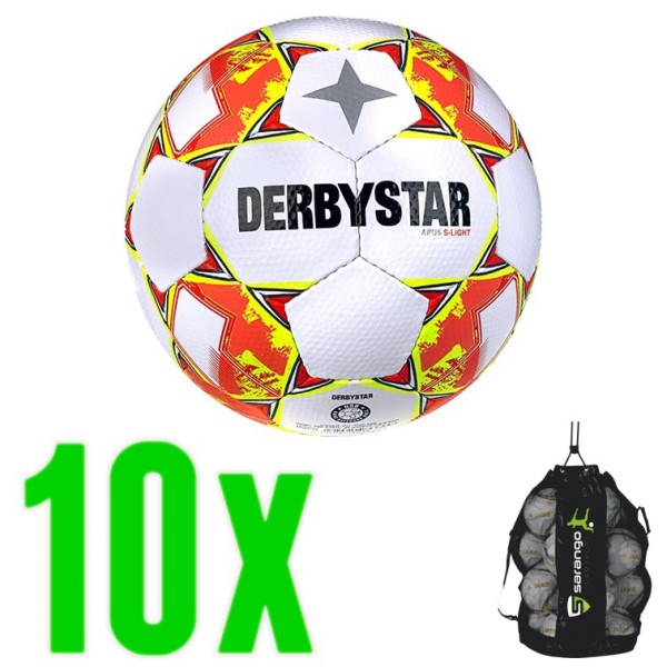 10er Ballpaket Derbystar Apus S-Light v23 290g Fußball