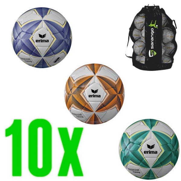 10er Ballpaket Erima Fußball Senzor-Star Training