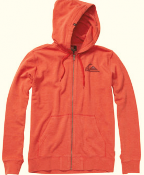 QUIKSILVER Youth Duff Zip Hoody in orange (tango) Kids Jungen Boys NEU