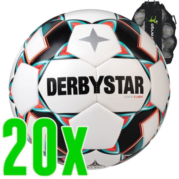 20er Ballpaket Derbystar Junior S-Light Fußball