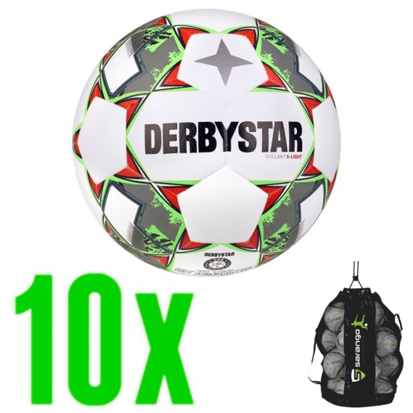 10er Ballpaket Derbystar Brillant S-Light v23 290g Fußball