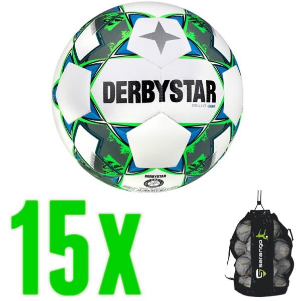 15er Ballpaket Derbystar Brillant Light 350g Fußball