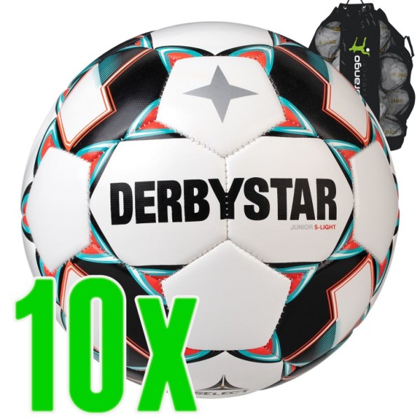 10er Ballpaket Derbystar Junior S-Light Fußball