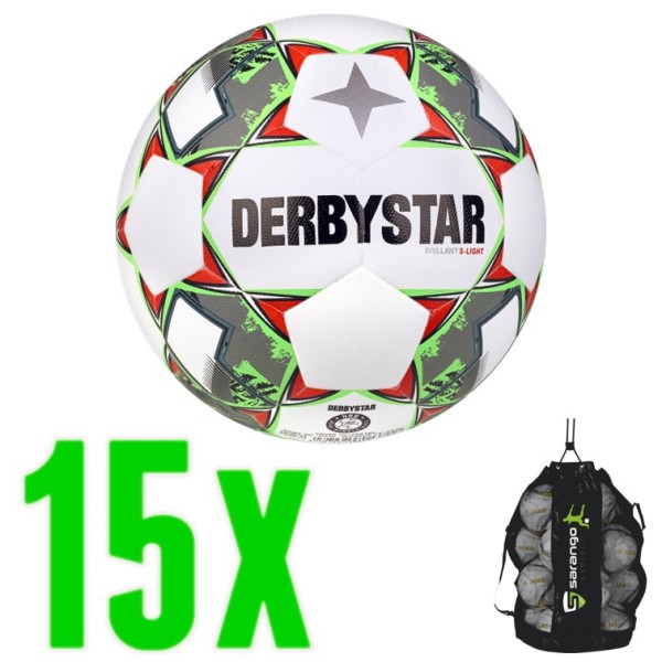 15er Ballpaket Derbystar Brillant S-Light v23 290g Fußball